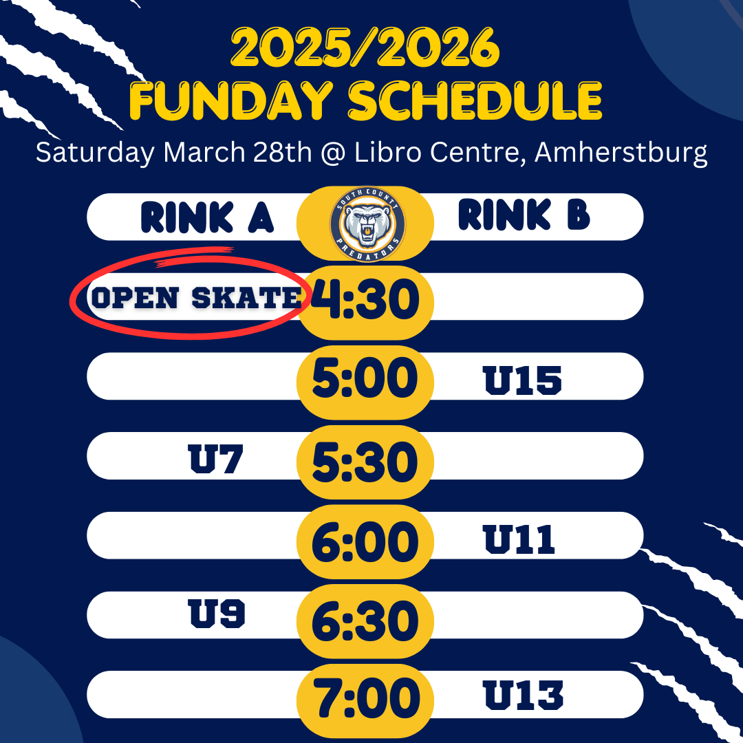 2026 Funday Schedule